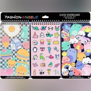 Colorful 3-in-1 Spiral Coloring Notebooks